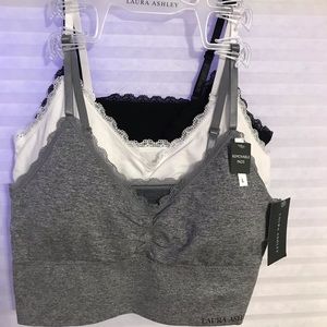 Laura Ashley Bralettes. Three, new with tags.